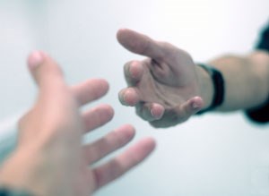 Bild: Hjälpande hand.