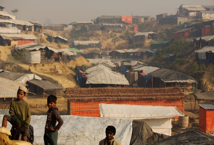 Flyktingläger för rohingya nära Cox’s Bazaar i Bangladesh.    Bild: Caritas Internationalis