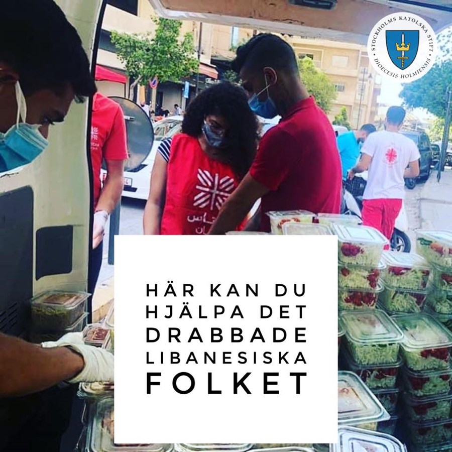 Caritas Libanon är på plats och hjälper de drabbade. Bild: Caritas Libanon