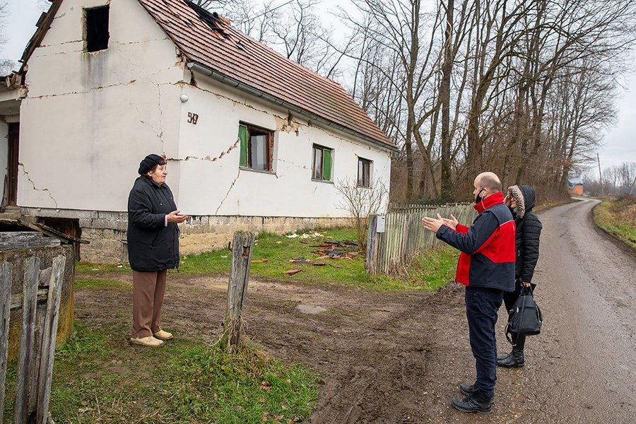 Caritas på plats fokuserar på att hjälpa människor på landsbygden, eftersom just de riskerar att bli förbisedda på grund sin geografiska isolering. Foto: Caritas Kroatien