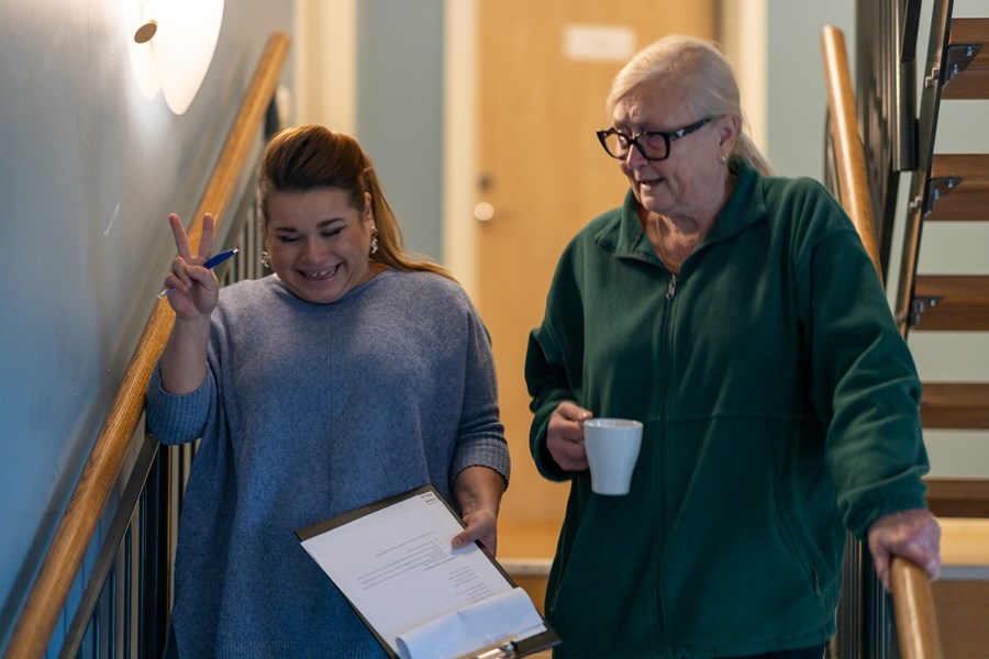 Dania Beltran Gutierrez och Merja Niskanen. Båda är från Stockholm och undervisar i svenska som andra språk. Dania på Mötesplats Caritas, Merja i S:ta Eugenia församling.