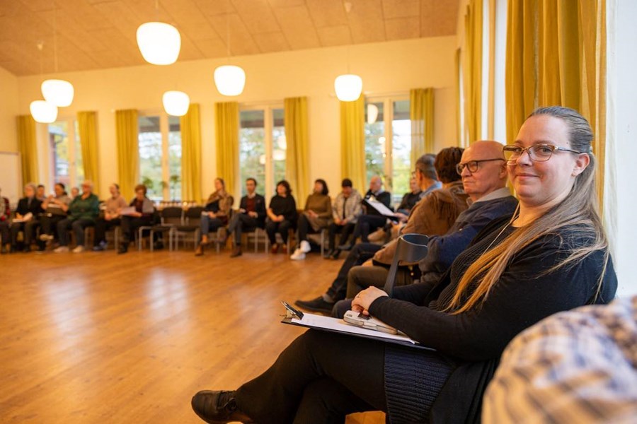 I förgrunden: Louise Swierz från Helsingborg.