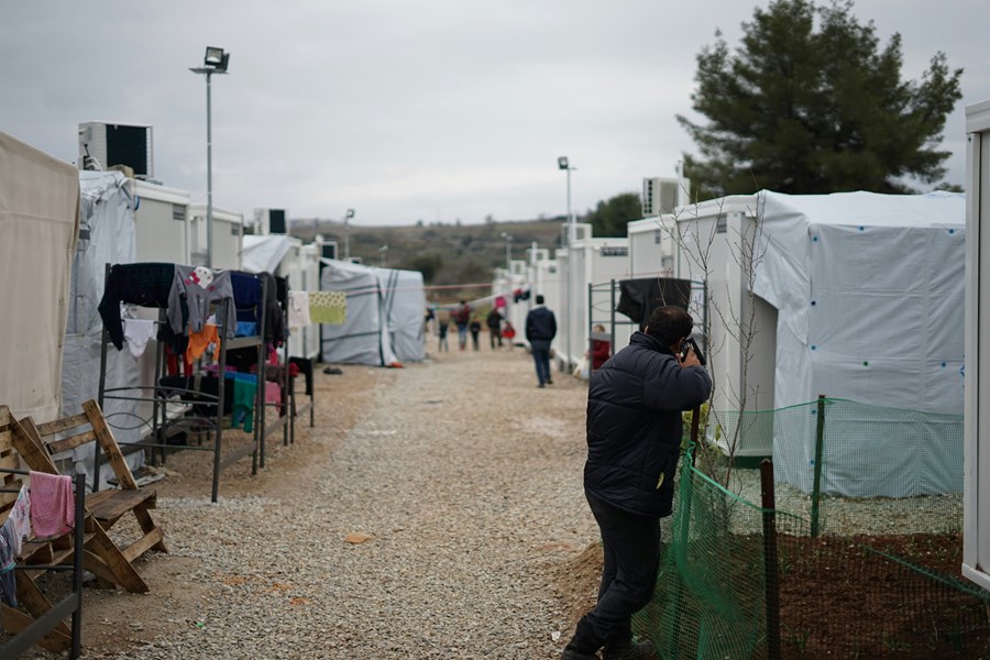 Flyktingläger i Grekland vid EU:s yttersta gräns.